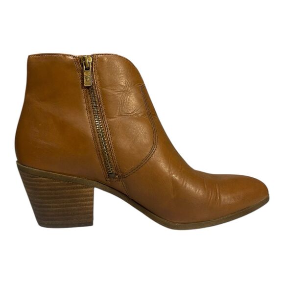 Frye Jennifer Leather Ankle Booties Women’s Size 8.5M Cognac Tan EUC - Picture 5 of 9